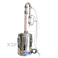 Distillateur d'huiles essentielles commercial en acier inoxydable 15L, équipement de distillation à la vapeur, extracteur de plantes pour lavande, rose, ferme et atelier