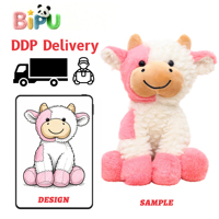 Usine de jouets en peluche, jouet en peluche personnalisé en forme de mouton, en polaire bouclée, super doux, rembourré en polyester et coton PP, OEM selon votre design