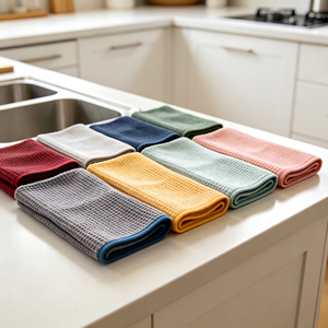 High Density <b>Microfiber</b> Dish <b>Towels</b> Super Water Absorbent Kitchen Wiping Cloth Factory Supply - Product Image 3