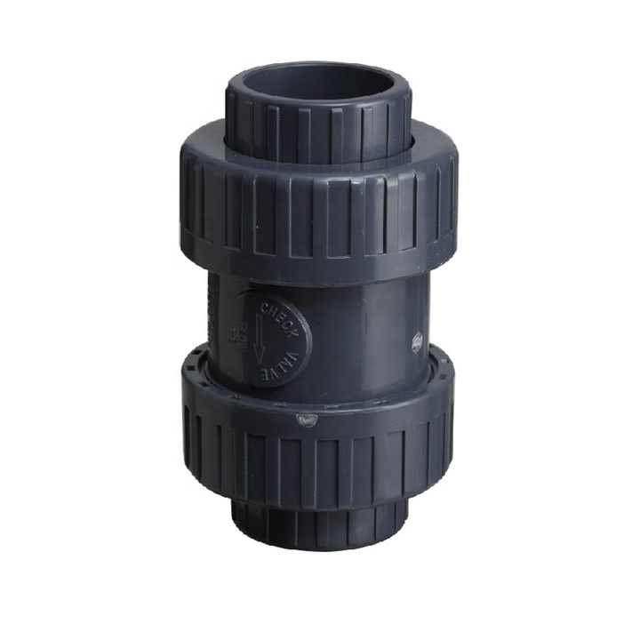 Plastic PVC UPVC Threaded End True Union Ball Check Valve with EPDM Seal