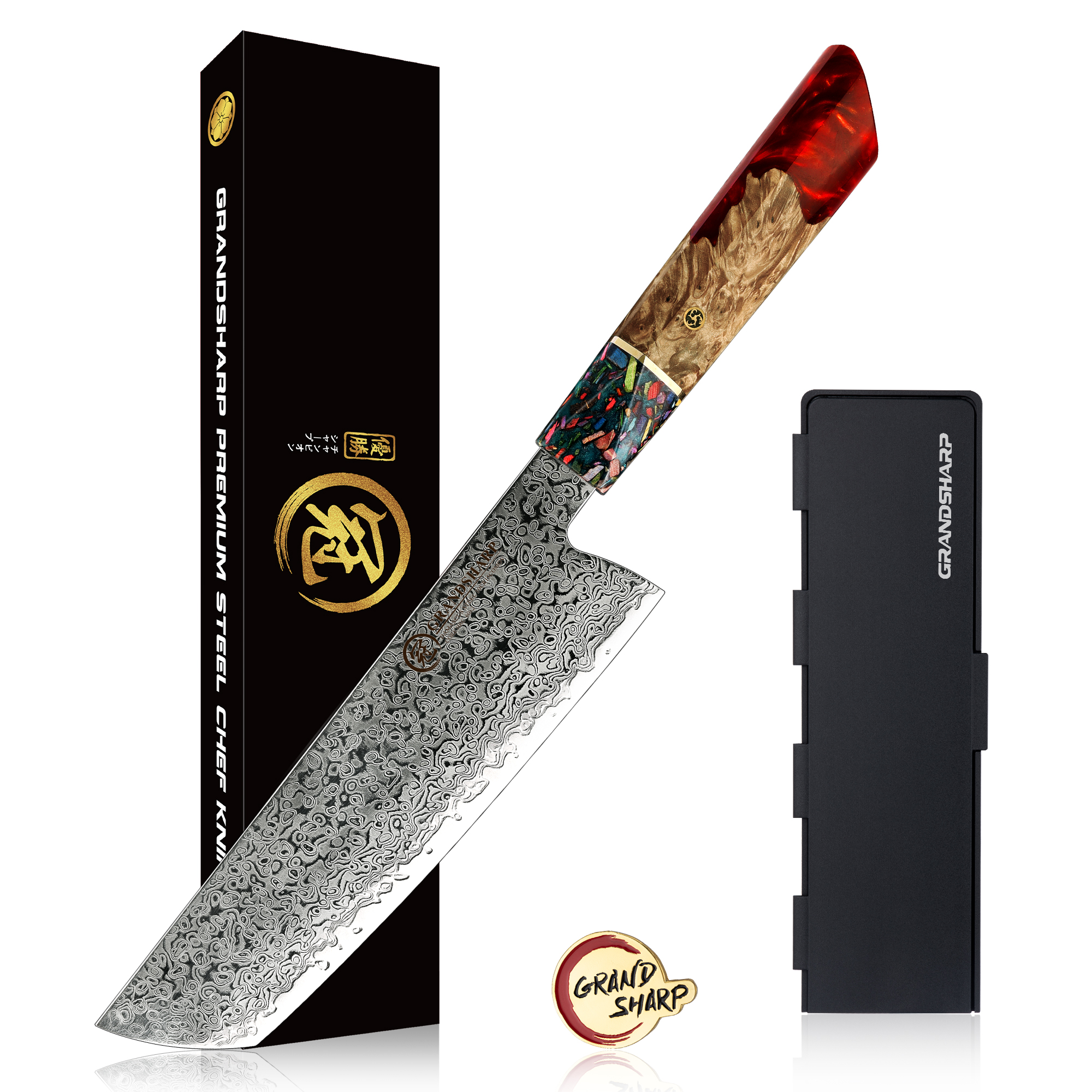Cuchillo Nakiri de 7 pulgadas con caja de regalo