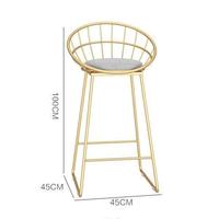 Ensemble de table haute de luxe avec pieds en fer, plateau en marbre, tabourets de bar, chaises, finition en métal doré pour meubles de bar, cuisine, salle à manger, bars à domicile