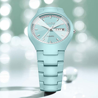 Montre en céramique cyan LIGE LG89267 pour femmes, montre bracelet, strass, cristal, quartz analogique, étanche, élégante, montre de soirée, OEM