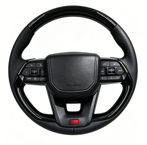 Volante de Fibra de Carbono <span class=keywords><strong>GR</strong></span> para <span class=keywords><strong>Toyota</strong></span> Land Cruiser LC300 Prado LC250 Tundra Tacoma Sequoia, Volante Deportivo Personalizado de Madera - Product Image 1
