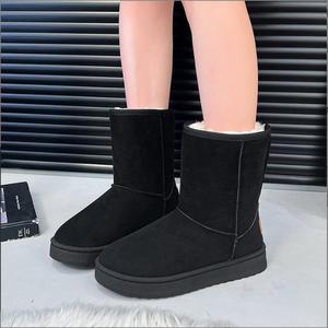 Nuovi Stivali da <span class=keywords><strong>Donna</strong></span> a Metà Polpaccio con Stampa Leopardata, Vendita Calda, <span class=keywords><strong>Scarpe</strong></span> da Neve con Piattaforma, Calde per l'Inverno - Product Image 3