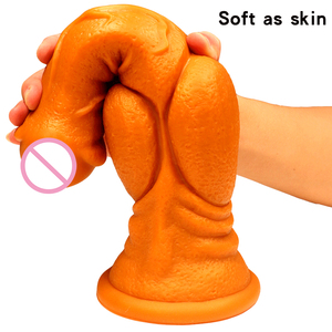 เครื่องจำลองอวัยวะเพศชายสำหรับผู้หญิง ทำจากซิลิโคนเนื้อนุ่ม รูปทรงกระบอก  ปลอดภัยต่อสิ่งแวดล้อม กันน้ำ ใช้สำหรับช่วยตัวเอง ของเล่นทางเพศสำหรับผู้ใหญ่ - Product Image 3