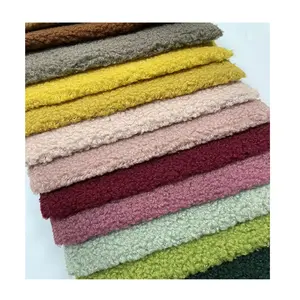 2022 New pattern high quality 100% Polyester sherpa fleece fabric wool fleece Home textile fabric for furniture sofa