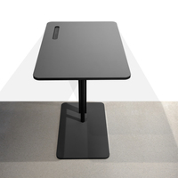 Plans de travail de table à manger d'extérieur en stratifié compact moderne DEBO résistant aux rayures, imperméable et hygiénique pour mobilier d'extérieur