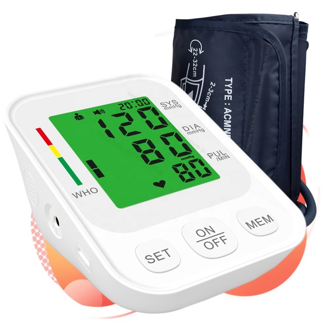 OEM Rechargeable Backlit Medical Device Upper Arm Digital Blood Pressure Monitor Automatic BP Machine for Home and Medical Use