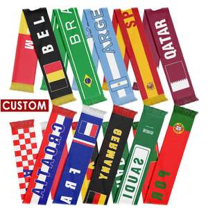 Bufanda de Fútbol Personalizada al por Mayor de Alta Calidad, Estilo Retro Ecológico, 100% Acrílico, Diseño de Punto HD para Decoración de Canadá - Product Image 6