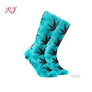 RJ-E0632 custom weed winter socks maples leaf socks