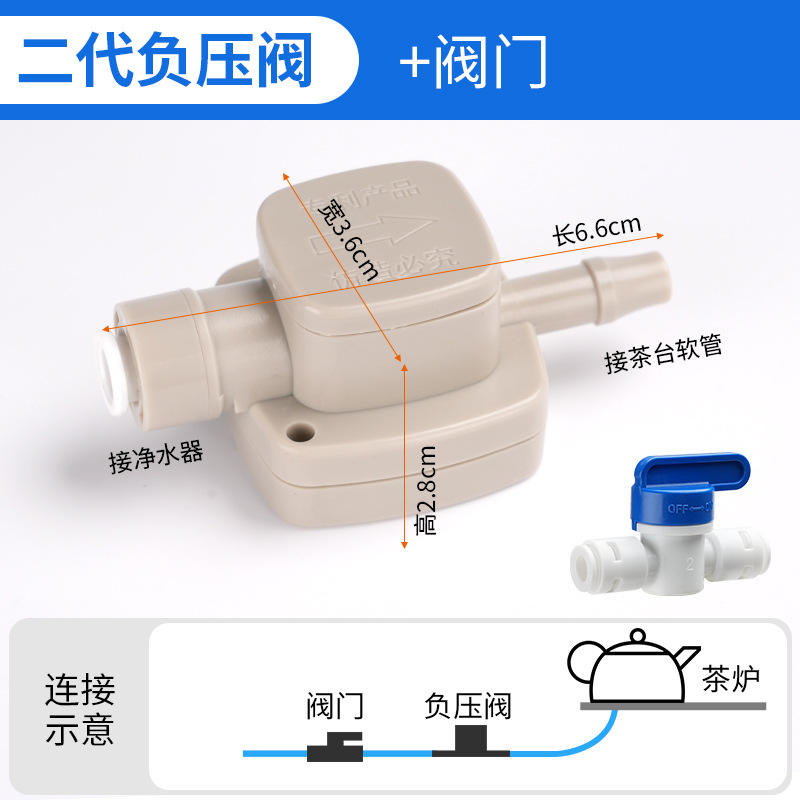 Valve à pression négative de deuxième génération