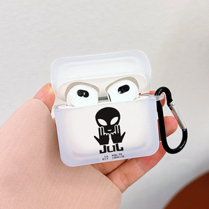 Housse de casque PC 360 à motif de doigt créatif, adaptée aux Airpods 1 <span class=keywords><strong>2</strong></span> 3 4 Pro2 Coque july case - Product Image 1