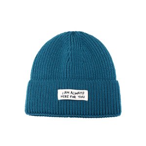 หมวกบีนนี่แฟชั่นวินเทจสไตล์ฮิปฮอปสตรีทแวร์สำหรับผู้ใหญ่  ผ้าฝ้ายนุ่มถักมือ  ลายตัวอักษรแบบขาดๆ  ทำตามสั่ง - Product Image 4