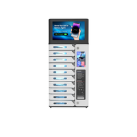 Y2 Power PL-AM08-Y2 Casillero de Carga Inteligente para Interiores con 10 Compartimentos, Pantalla Publicitaria, Servicio de Carga de Teléfonos Móviles PD20W, para Piso/Pared