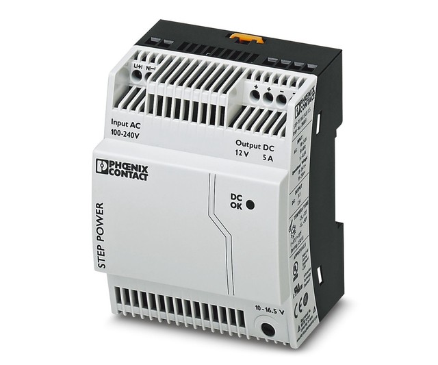 2868583 Switch-mode Din-rail Power Supply, 264v Ac, 5 a Output, Ac Input, 1 Single-phase, 16.5v Dc, Step Power Series, 60w for