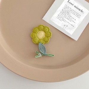 Accessoires pour cheveux élastiques tridimensionnels 2023, pinces à cheveux en plastique mat colorées, forme de fleur, tendance, pour filles - Product Image 6