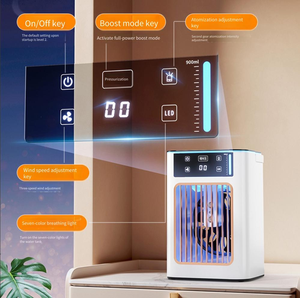 Lovfe New Conditioner <b>Fan</b> for Home Use, Large Water Tank, Humidification, Atomization Low Noise Ha010 Plastic Mini - Product Image 2