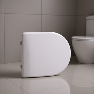 Tapa de inodoro blanca con bisagras de expansión para Laufen Duravit Vaso Jika Forma 7 - Product Image 3