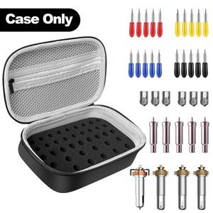 Étui de voyage Compatible pour les lames de fabricant <span class=keywords><strong>Cricut</strong></span> Quickswap pointe de gravure collé-boîte d'accessoires d'outils de lame en tissu - Product Image 2