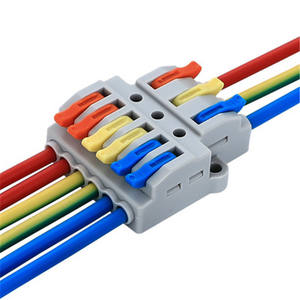 Snelkoppeling draadconnector met testgat, multi-pin 3 in 6 uit elektrische klemmenblok voor leveranciersklemmen - Product Image 2