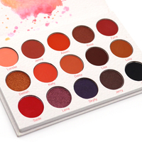 Grosir Sesuaikan Nama Anda Label Pribadi Matte Vegan Makeup 15 Warna Shimmer Eyeshadow Palette