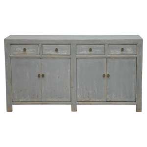 Meuble de rangement latéral ancien de style oriental chinois, reproduction antique, vieilli, meubles de salon - Product Image 6