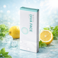 Sérum facial concentré en peptides PDRN et acide hyaluronique LEXYAL DIVA FACE 2ml, éclat radieux, peau lisse, anti-âge, anti-rides