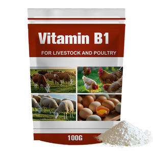 Vitamina B1 Polvo HCL Clorhidrato de tiamina Grado de alimentación VB1 Aditivo de alimentación en polvo para ganado y aves de corral Suplemento de animales - Product Image 1