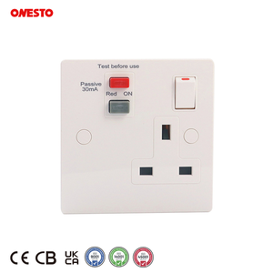Enchufe de Corriente con Interruptor Bipolar de 13A y 2 Tomas, Impermeable IP66, con Protección SRCD de 30mA, para Exteriores, Pasivo, de 1 Toma - Product Image 2