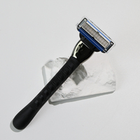 Meilleures ventes : Ensemble de rasoirs de sécurité manuels pour hommes avec lames, emballage en boîte colorée, kit de rasage