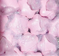 Jouets à presser en mousse PU en forme de gâteau vapeur fleur de prunier tricolore, en forme de pain, à remontée lente, anti-stress, vente en gros