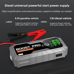 Démarreur de voiture 1000A 12V Batterie de démarrage Banque d'énergie 12000mAh Démarreur de batterie de voiture d'urgence Charge rapide 3.0 LED - Product Image 3