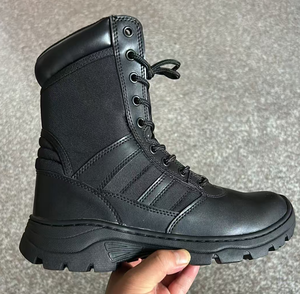 รองเท้าบูทแบบมีโครงสร้างรองรับแรงบิด DF0109 714 Mountain Patrol สีดำ พื้นรองเท้าช่วยลดแรงกดทับ สำหรับผู้ชายและผู้หญิง รองเท้าบูททางยุทธวิธี - Product Image 5