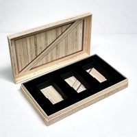Boîte à parfum vintage en bois grainé avec couvercle et base rigides, emballage cadeau personnalisé pour cosmétiques, vente en gros pour flacons de parfum
