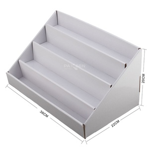 กล่องกระดาษแข็งขนาดเล็กสำหรับวางบนเคาน์เตอร์ กล่องโชว์สินค้าแบบ PDQ พร้อมตะขอแขวน กล่องโชว์สินค้าแบบมีชั้นวาง - Product Image 1