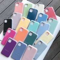 Coque de téléphone en silicone antichoc officielle d'origine pour Apple iPhone 18 17 16 15 14 13 12 Pro Max, emballée