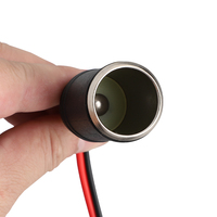 12V 3,7M 18AWG Krokodilklemme auf Zigarettenanzünder-Buchse Adapterkabel Auto-Batterie-Stromverlängerungskabel