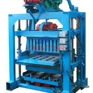 Minimáquina de fabricación de bloques de arcilla de tierra comprimida, Manual de enclavamiento de QMJ4-40A, precio de fábrica