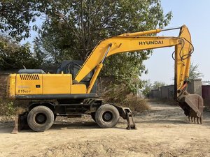 รถขุดฮุนได 210W-7 ของแท้จากเกาหลีใต้ คุณภาพสูง มือสอง พร้อมใบรับรอง CE รถขุดล้อยางมือสองสำหรับงานดิน ขาย - Product Image 2