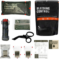 Kit de recharge IFAK, trousse de premiers soins tactique, kit de contrôle des saignements, fournitures médicales d'urgence, kit de formation