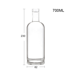 Venta directa <span class=keywords><strong>de</strong></span> fábrica Diseño clásico Vidrio transparente 700ml Botella vacía <span class=keywords><strong>de</strong></span> Vodka Brandy y <span class=keywords><strong>Gin</strong></span> - Product Image 4