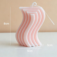 Bougie parfumée sculpturale abstraite moderne pour la décoration de la maison, bougie artisanale en forme d'art, aromathérapie, cadeau décoratif personnalisé