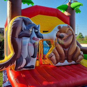 Castillo inflable comercial para exteriores con tobogán combinado. - Product Image 5