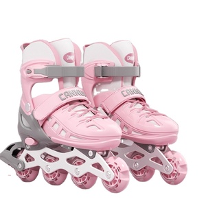 Venta Directa de Fábrica, Patines en Línea Profesionales para Principiantes, Unisex, de Cuatro Ruedas, Sin Luces, Ajustables, Juego Completo de PU - Product Image 1