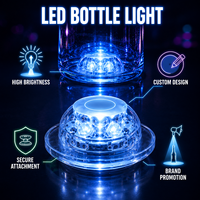 Longstargift OEM Custom Flashing Beverage Display Experiential Marketing Bar Presentation LED Bottle Light