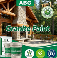 Peinture en pierre véritable respectueuse de l'environnement, finition à texture de sable naturel, revêtement mural extérieur durable pour hôtel