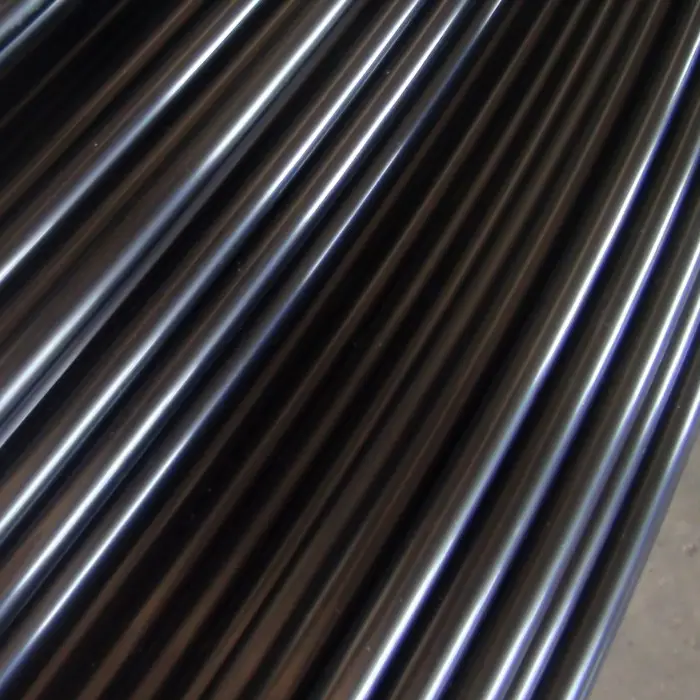 Fábrica de perfil do tubo de alumínio anodizado preto personalizado
