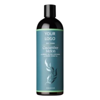 Gel Douche Liquide Bio à l'Extrait de Concombre et de Melon, Marque Blanche, Ingrédients Naturels et Minimisés |   Gel douche prébiotique végétalien rafraîchissant