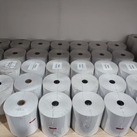 Rollos de Papel Térmico de una Sola Capa de 57x35 mm en Oferta para Máquinas POS y Cajas Registradoras, Compatibles con Papel para Tarjetas de Crédito